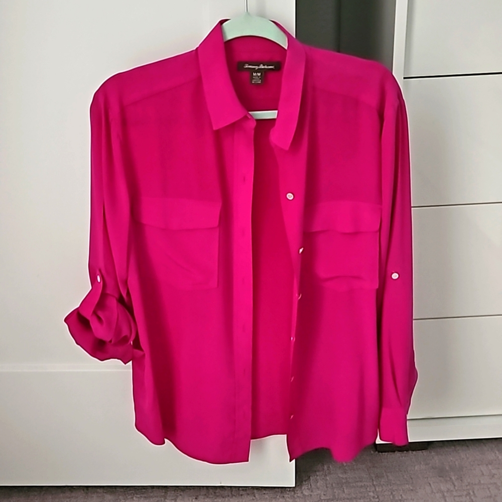 T.Bahama 100% silk blouse